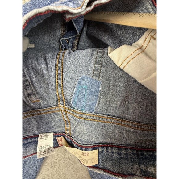 Vintage Levis 550 Jeans Womens 14M Blue Relaxed Boot Cut Stretch Denim 36X33 Y2K - Picture 8 of 16